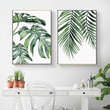 Load image into Gallery viewer, Green Botanic Wall Art Prints (60x80cm) - Decor Home