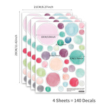 Load image into Gallery viewer, Colourful Polka Dots Removable Wall Decals - Decor Home