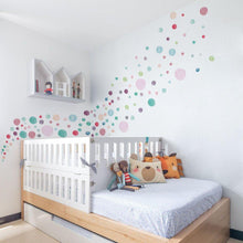 Load image into Gallery viewer, Colourful Polka Dots Removable Wall Decals - Decor Home