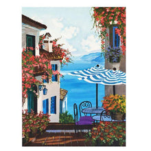 Load image into Gallery viewer, Waterfront Cafe Paint By Numbers Kit (40x50cm Framed Canvas) - Fansee Australia

