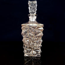 Load image into Gallery viewer, Gold Trimmed Crystal Whiskey Decanter and Glasses Set - Decor Home