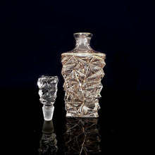 Load image into Gallery viewer, Gold Trimmed Crystal Whiskey Decanter and Glasses Set - Decor Home