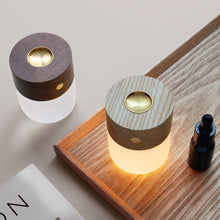 Load image into Gallery viewer, Aroma Diffuser Wooden Touch Switch Three-level Dimming Table Lamp - Decor Home