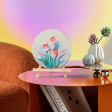 Load image into Gallery viewer, Bloom &amp; Brush Tulip DIY Art Kit – 3D Floral Canvas with Quartz Sand Texture
