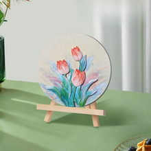 Load image into Gallery viewer, Bloom &amp; Brush Tulip DIY Art Kit – 3D Floral Canvas with Quartz Sand Texture

