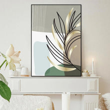 Load image into Gallery viewer, 2 Piece Bohemian Leaf Abstract Framed Wall Art - Fansee Australia
