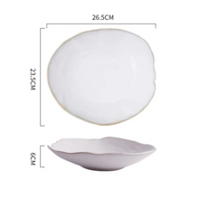 Load image into Gallery viewer, Handmade White Dinner Bowl Set (4 Pcs Set)
