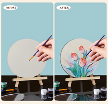 Load image into Gallery viewer, Bloom &amp; Brush Tulip DIY Art Kit – 3D Floral Canvas with Quartz Sand Texture
