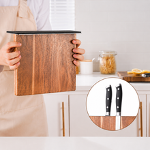 Load image into Gallery viewer, Acacia Edge Double-Sided Magnetic Knife Block
