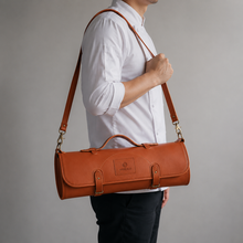 Load image into Gallery viewer, Luxury Culinary Knife Roll – 11 Slot PU Leather Chef Knife Carrier &amp; Travel Bag
