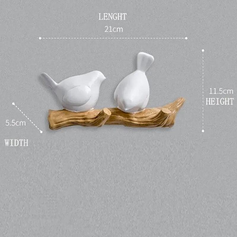 Birdy Hang Resin Wall Hooks Wall Hangers - Decor Home