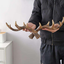 Load image into Gallery viewer, Wild Antler Wall Hooks – Decorative Resin Hanger for Coats, Towels &amp; More
