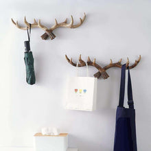 Load image into Gallery viewer, Wild Antler Wall Hooks – Decorative Resin Hanger for Coats, Towels &amp; More
