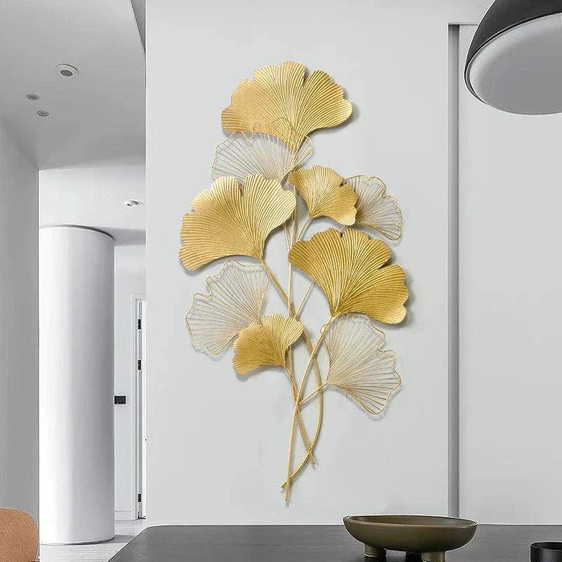 Leafy Luxe Metal Wall Art Home Decor - Decor Home