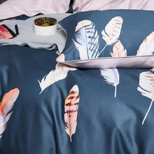 Load image into Gallery viewer, 600TC Egyptian Cotton Flower Bird Digital Printing Bedding Sets 4pcs Bed Linen Duvet Cover Set Luxury Bed Sheets Pillowcases #s - For Home Decor
