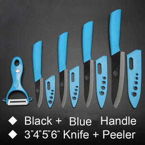 Ceramic Kitchen knife, Holde & Peeler Set