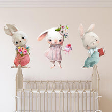 Load image into Gallery viewer, Charming Bunnies Wall Decals For Kid&#39;s Room Decoration
