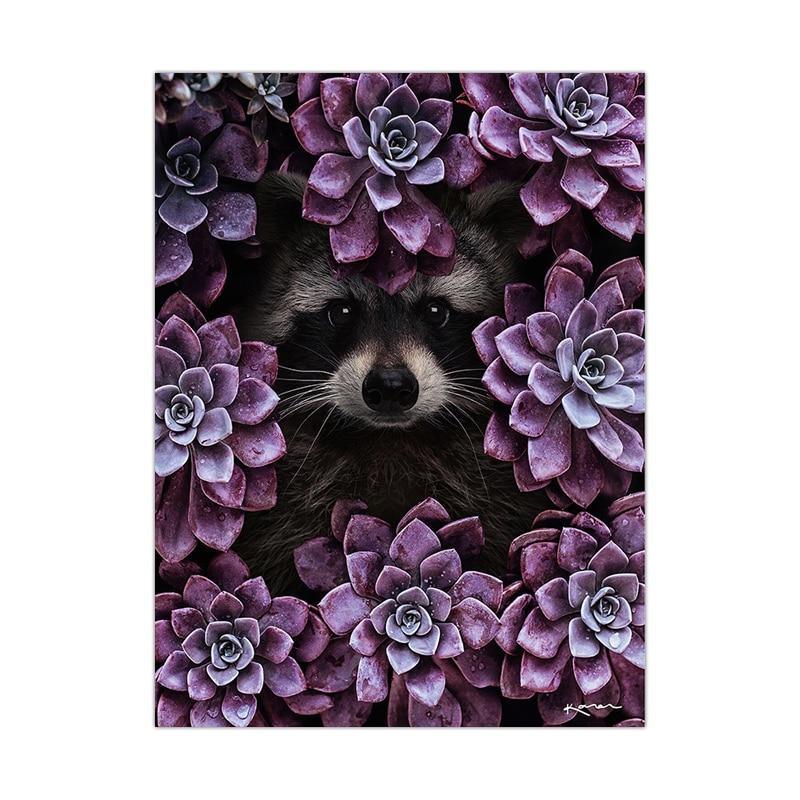 Animal And Floral Abstract Canvas Prints (60x90cm) - Decor Home