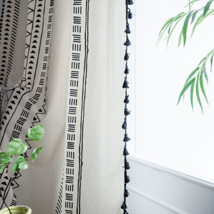 Minimalist White Linen Curtains