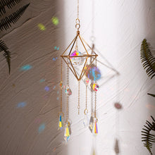 Load image into Gallery viewer, Handmade Rainbow Sun Catcher Wall Hanging
