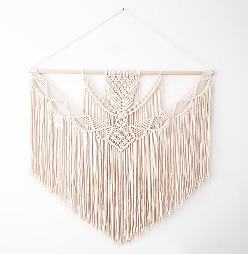Boho Chic Cotton Macrame Wall Hanging - Decor Home