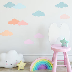 Wall Stickers With Nature - Cloud, Rain and Trees