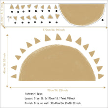 Load image into Gallery viewer, Boho Sunrise Removable Peel And Stick PVC Wall Sticker
