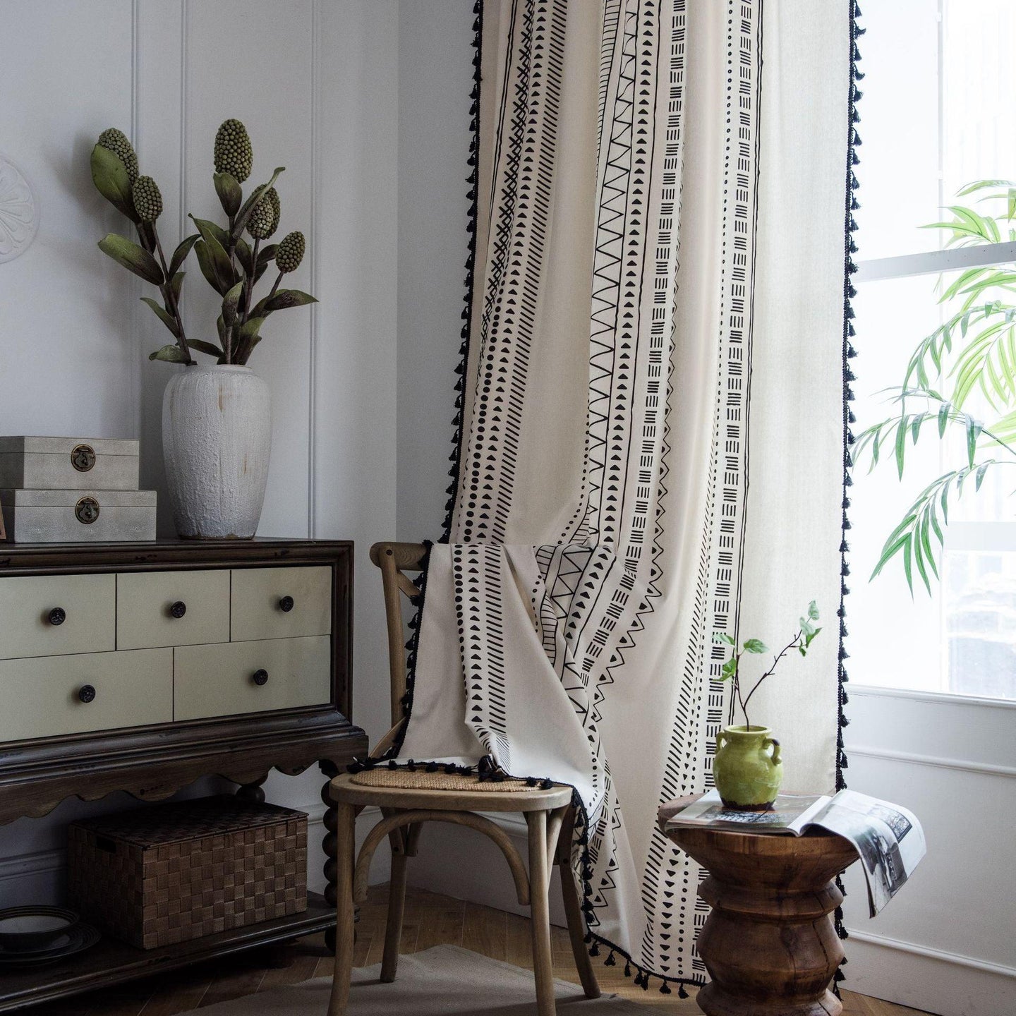 Minimalist White Linen Curtains - Decor Home
