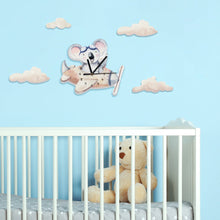 Load image into Gallery viewer, Koala Flying A Plan Nursery Wall Clock

