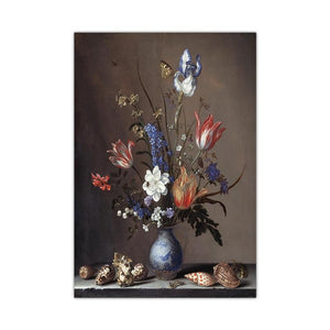 Vintage Flowers Prints On Canvas (70x90cm)