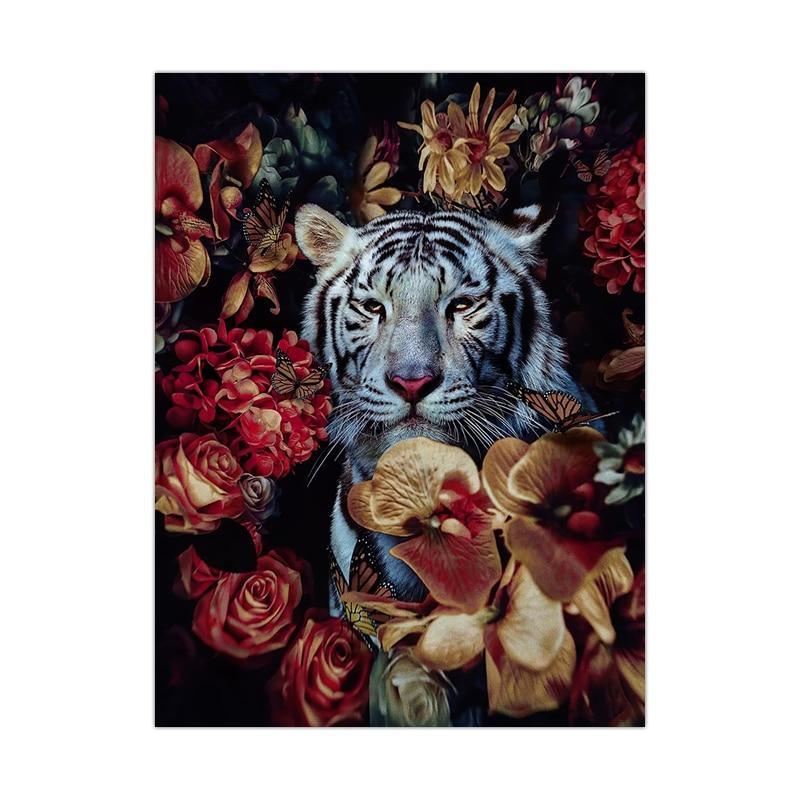 Animal And Floral Abstract Canvas Prints (60x90cm) - Decor Home
