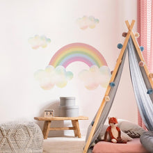 Load image into Gallery viewer, Removable Eco-friendly Floral Rainbow Wall Decals for Kids Decor
