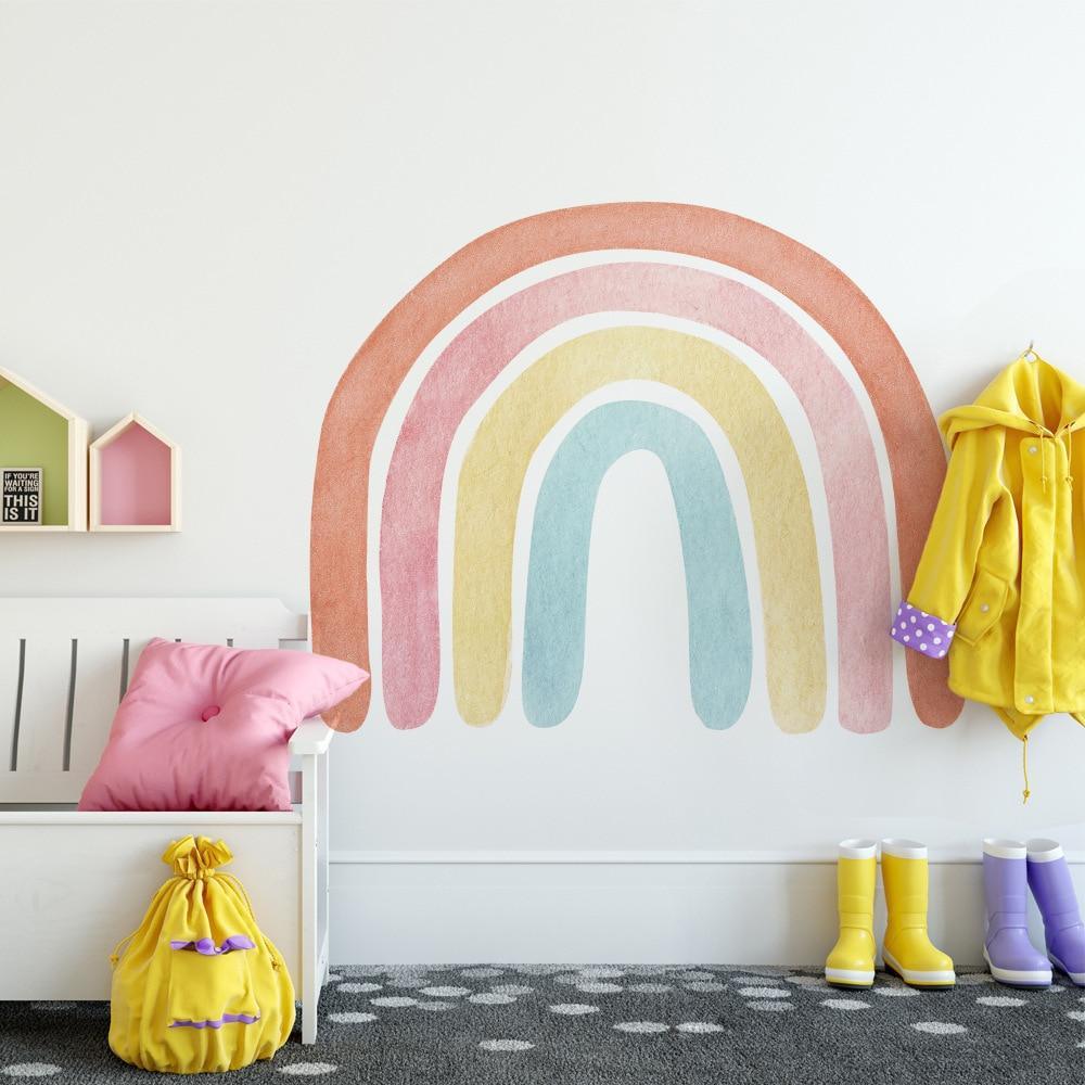 Multicoloured Rainbow Element Wall Stickers for Nursery Decor - Decor Home
