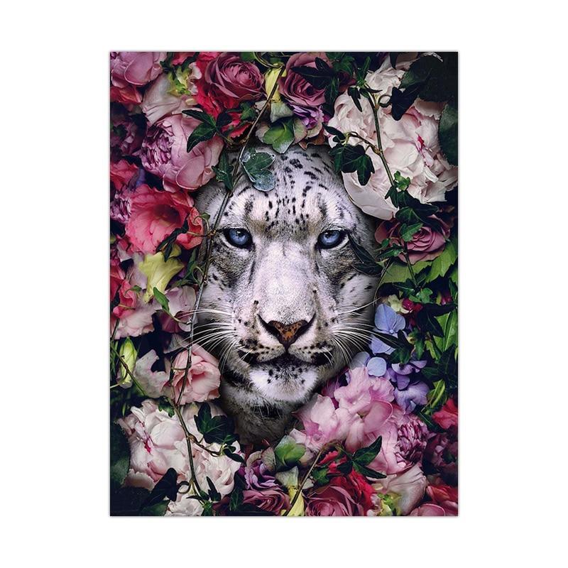 Animal And Floral Abstract Canvas Prints (60x90cm) - Decor Home