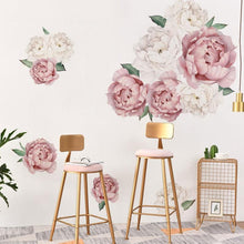 Load image into Gallery viewer, Pretty Pink and White Floral Wall Decals
