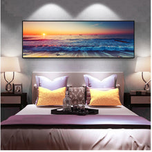 Load image into Gallery viewer, Sunset By The Sea Wall Art Canvas Prints
