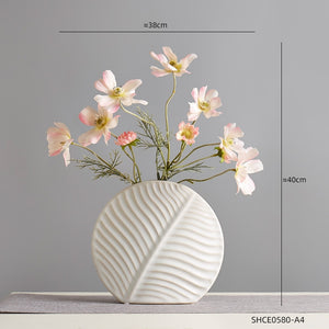 Ceramic Leaf Flower Vases