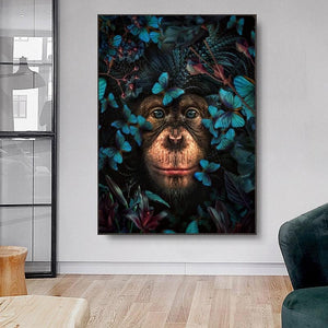 Animal And Floral Abstract Canvas Prints (60x90cm)