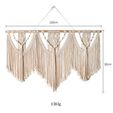 Load image into Gallery viewer, Beautifully Handmade Extra Large Macrame Wall Tapestry
