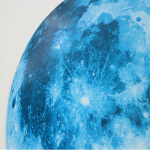 Glow In The Dark Luminous Blue Moon 3D Wall Stickers