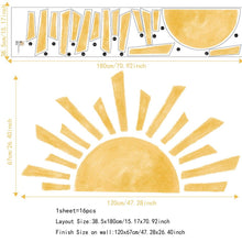 Load image into Gallery viewer, Sunrise Removable Peel And Stick PVC Wall Sticker
