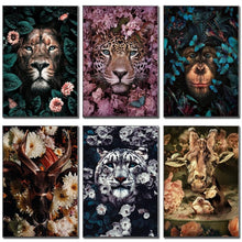 Load image into Gallery viewer, Animal And Floral Abstract Canvas Prints (60x90cm)
