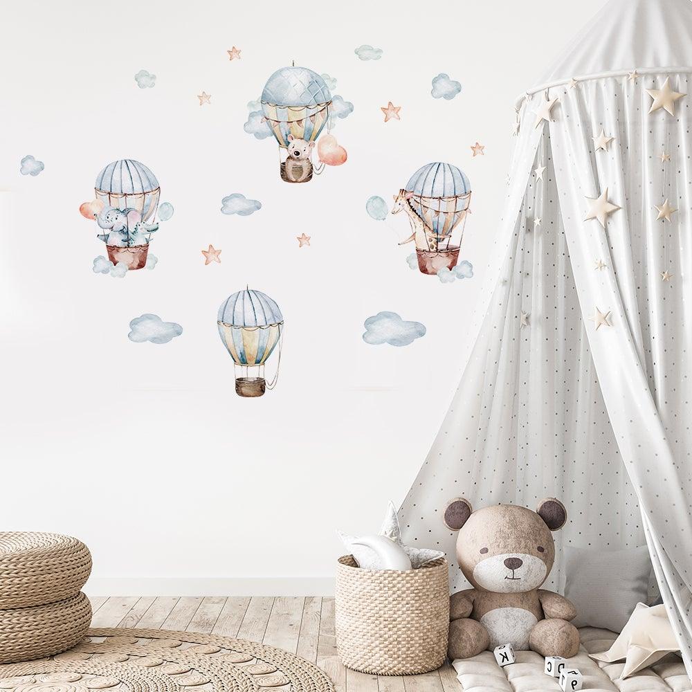 On Hot Air Balloons Wall Stickers - Decor Home