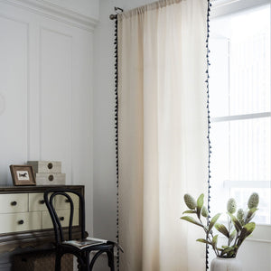 Cotton Linen Ready Made Curtains
