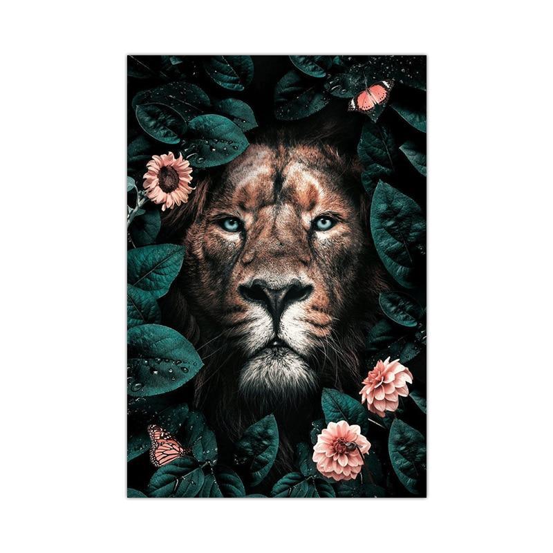 Animal And Floral Abstract Canvas Prints (60x90cm) - Decor Home