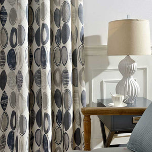 Circle Designed Blackout and Sheer Curtains