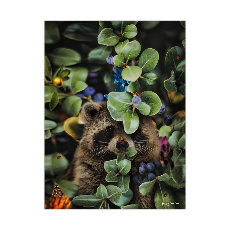 Animal And Floral Abstract Canvas Prints (60x90cm) - Decor Home