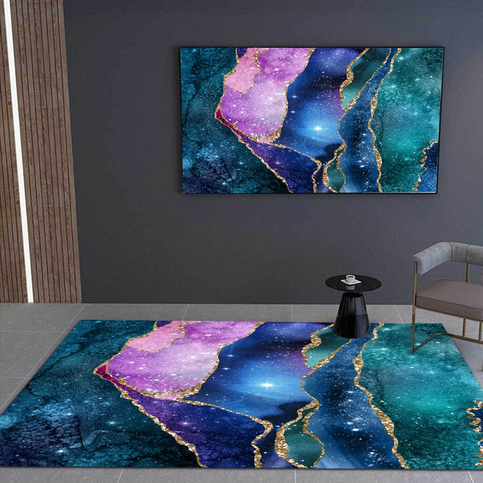 Colorful Galaxy Sky Rugs