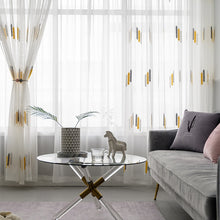 Load image into Gallery viewer, Minimalist Embroidered Sheer Curtains
