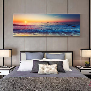 Sunset By The Sea Wall Art Canvas Prints